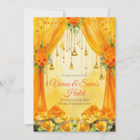 Digital Haldi invitations Haldi invites