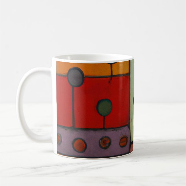 Digital Harmony Modular Synth Design Coffee Mug (Left)