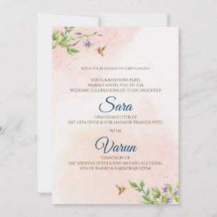 Digital Hindu Wedding card Indian wedding card