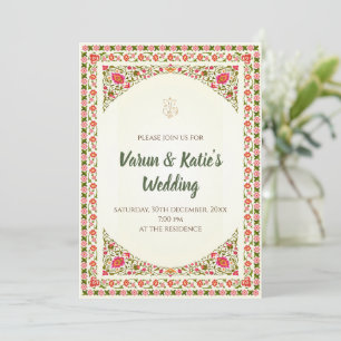 Digital Hindu wedding invite Indian Wedding invite