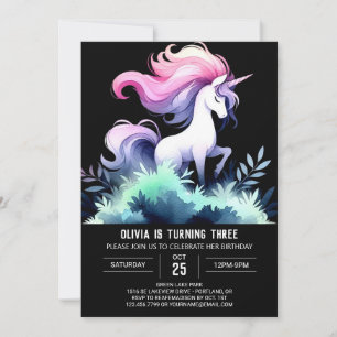 Digital Horse Birthday Invitation