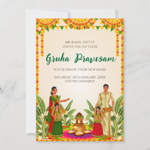 Digital House warming invite Gruhapravesam invite