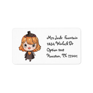 digital illustration Return Address Mailing Label