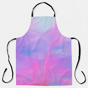 Digital illustration with pastel brush of blue, pi apron