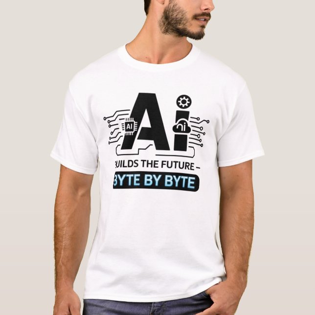 Digital Innovation Computer Science AI Art T-Shirt (Front)