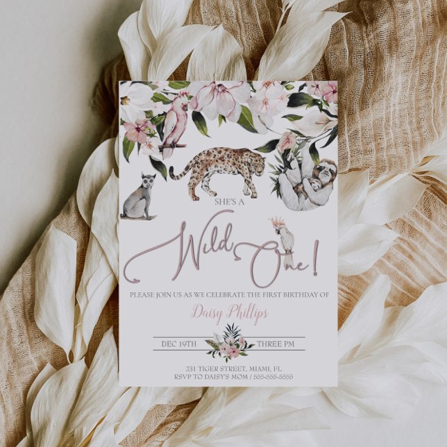 Digital Invite Jungle Safari Birthday Invitation (Creator Uploaded)