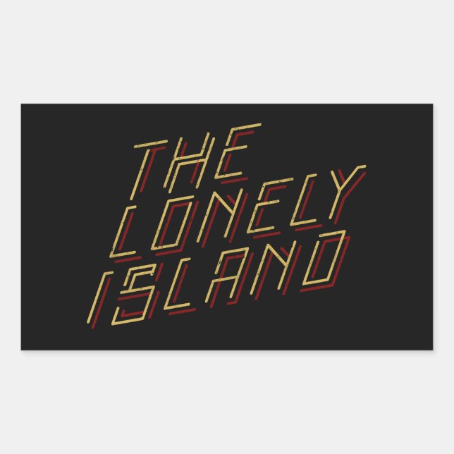 Digital Island Rectangular Sticker (Front)