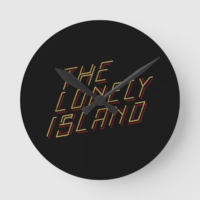 Digital Island Round Clock (Front)