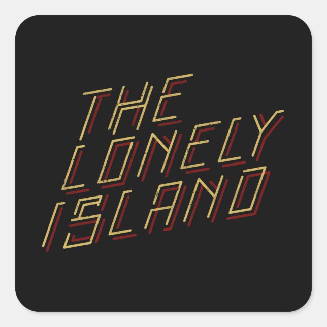 Digital Island Square Sticker (Front)