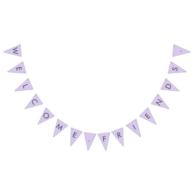 Digital Lavender Bunting Flags (All)