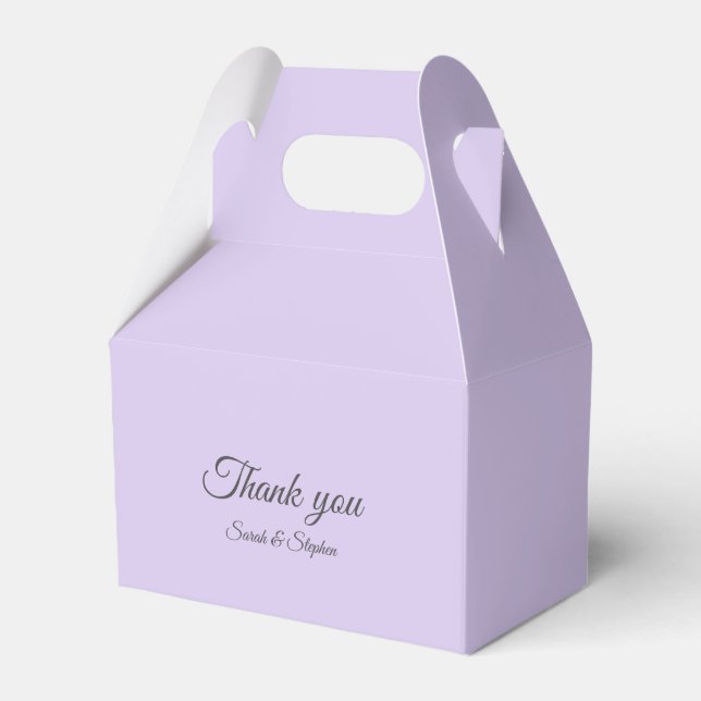 Digital Lavender Favor Box (Front Side)