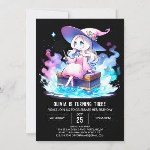 Digital Little Wizard Birthday Invitation