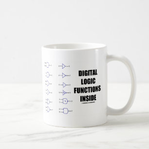Digital Logic Functions Inside (Computer) Coffee Mug