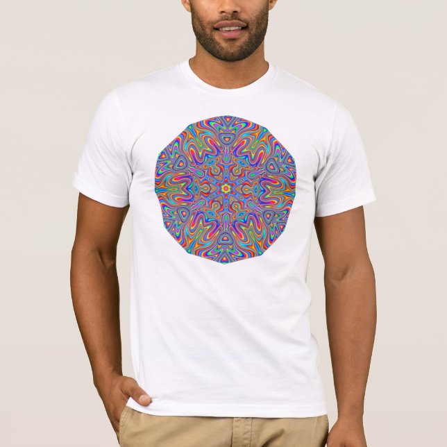 Digital Mandala Kaleidoscope T-shirt (Front)
