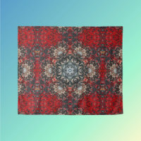 Digital Mandala Red and White