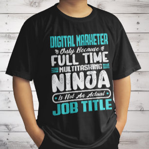 Digital Marketer Job Title Profession Marketing T-Shirt