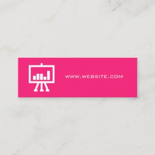 Digital Marketing / Hot Pink Mini Business Card