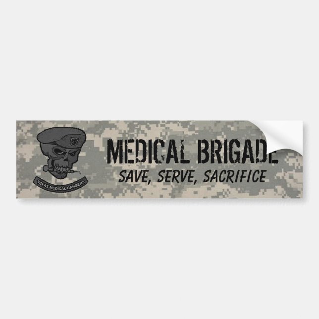 digital, Medical rangers with skul... - Customised Bumper Sticker (Front)