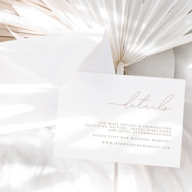 Digital Minimalist Wedding Details Enclosure Card (Creator Uploaded)