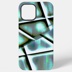 Digital minted colours up sloping framed rectangle iPhone 12 pro max case
