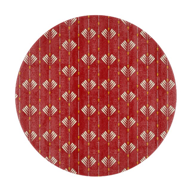 Digital Mughal: Textile Plant Artwork. Cutting Board (Front)