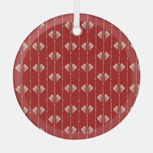 Digital Mughal: Textile Plant Artwork. Glass Tree Decoration