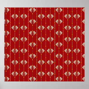 Digital Mughal: Textile Plant Artwork. Poster