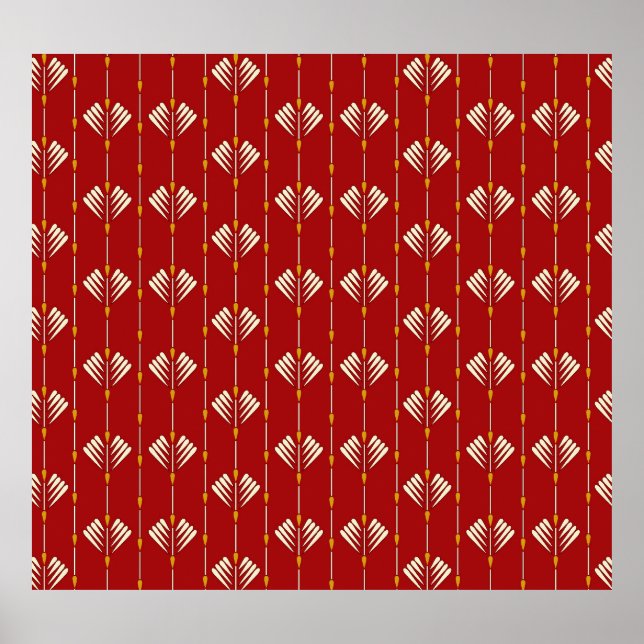 Digital Mughal: Textile Plant Artwork. Poster (Front)
