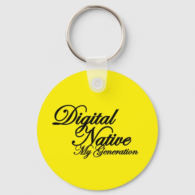 DIGITAL NATIVE keychain (Front)