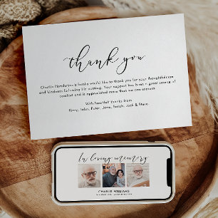 Digital or Printed Celebration of Life/Funeral Card