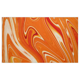Digital Orange Marbled Texture1 Fabric