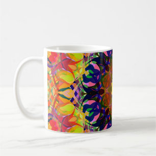 Digital Painting Beautiful Abstract Colourful Back Coffee Mug