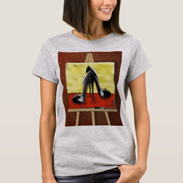 Digital Painting of a Painting of Black Stiletto's T-Shirt (Front)