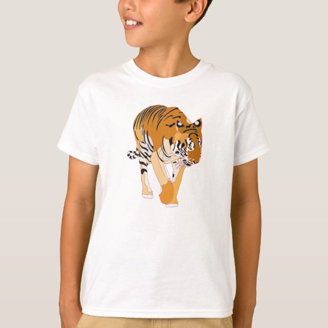 Digital Painting of a Tiger Tshirts (Front)