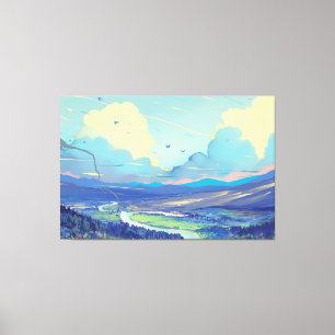 Digital Painting Premium Wrapped Canvas (Gloss)