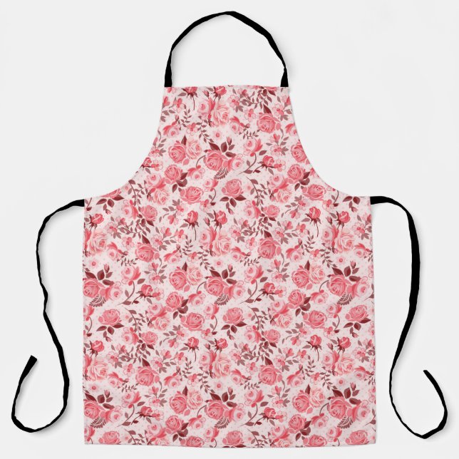 Digital paper background vintage apron (Front)