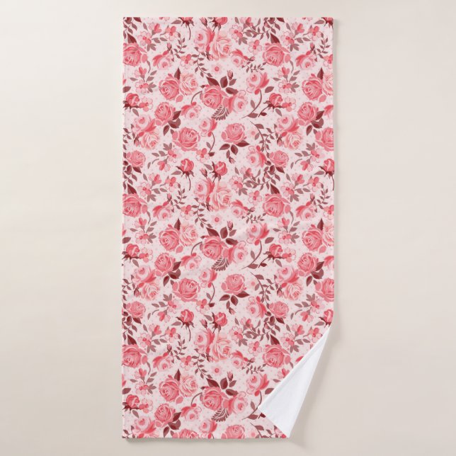 Digital paper background vintage bath towel (Bath Towel)