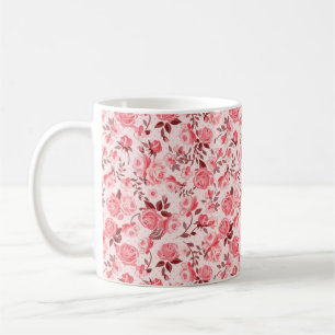 Digital paper background vintage coffee mug