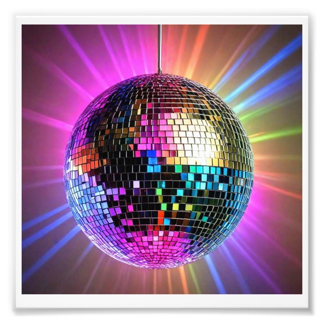 digital photo print of a disco ball (Front)