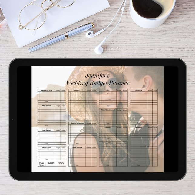 digital photo wedding budget planner   poster (Creator Uploaded)