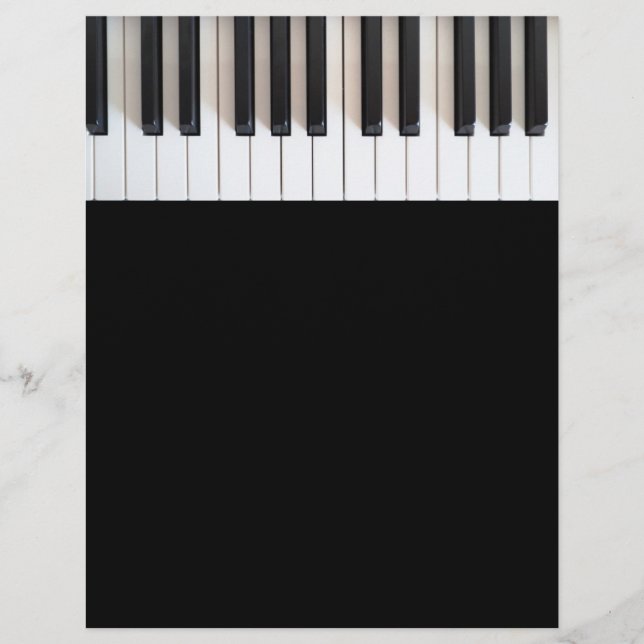 Digital piano keyboard flyer (Front)