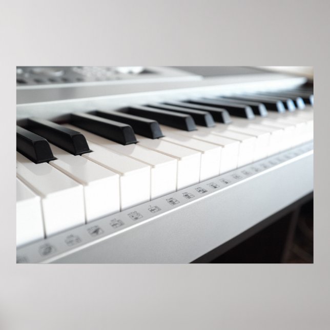 Digital piano keyboard poster (Front)