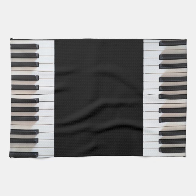 Digital piano keyboard tea towel (Horizontal)
