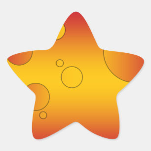 Digital Pop Art: Flag Colours of Spain Star Sticker