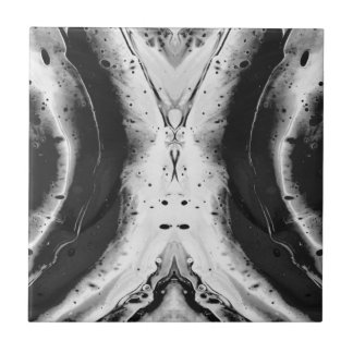 digital pouring black and white ceramic tile