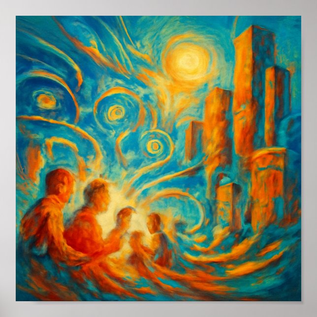 Digital Pulse of Modernity Poster (Front)