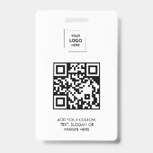 Digital QR Staff Access Identity Design ID Badge