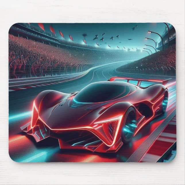 Digital Rendering of a Futuristic Automobile Mouse Pad (Front)
