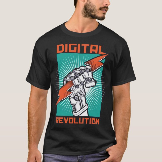 Digital revolution movement T-Shirt (Front)
