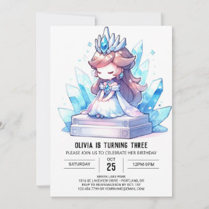 Digital Royal Princess Birthday Invitation